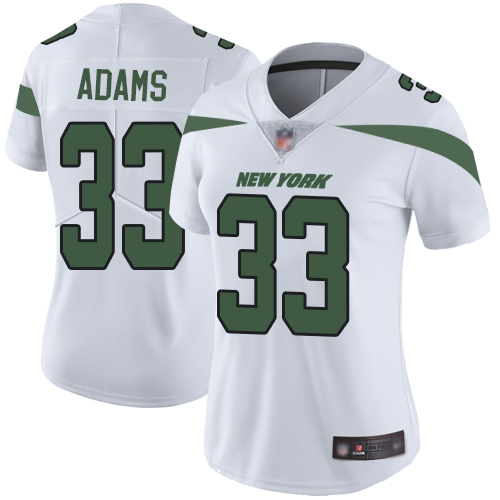 New York Jets Limited White Women Jamal Adams Road Jersey NFL Football #33 Vapor Untouchable->women nfl jersey->Women Jersey